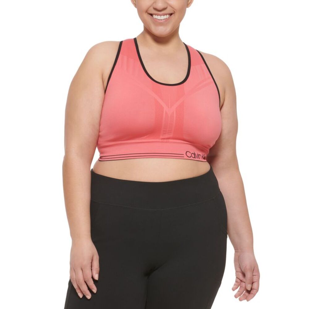 Calvin Klein Performance Plus Size Reversible Medium Impact Sports Bra